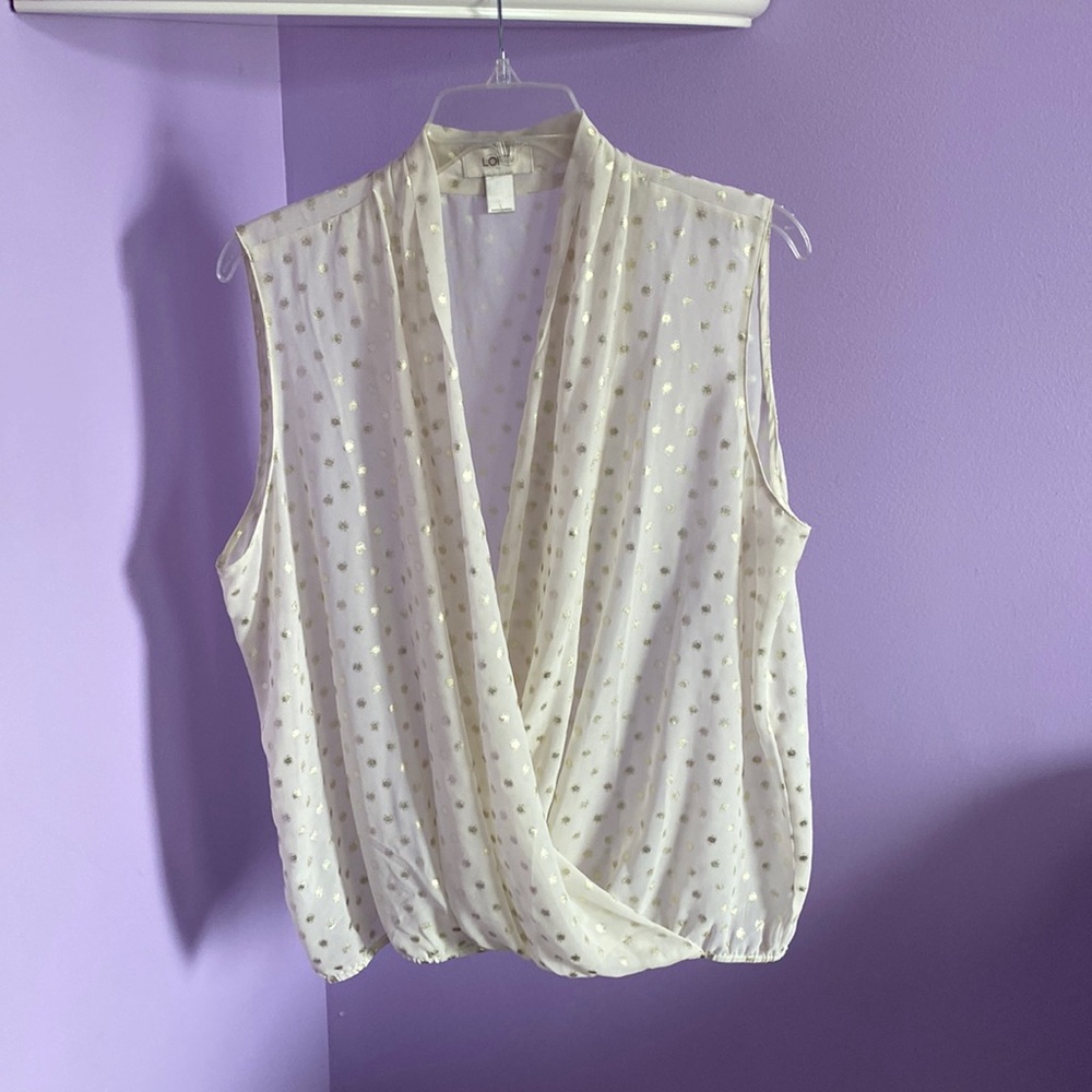 Loft Sheer tank top, dressy